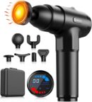AERLANG Massage Gun with Heat,Deep Tissue Massage Gun, Back and Neck Massager for Pain Relief