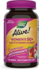 Nature's Way Alive! Women’s 50+ Daily Gummy Multivitamins, Supports Multiple Body Systems*