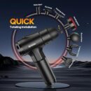 AERLANG Massage Gun with Heat,Deep Tissue Massage Gun, Back and Neck Massager for Pain Relief