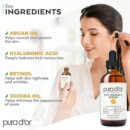 PURA D'OR 20% Vitamin C Serum 4 Oz - Lightweight Maximum Strength Formula