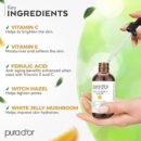 PURA D'OR 20% Vitamin C Serum 4 Oz - Lightweight Maximum Strength Formula