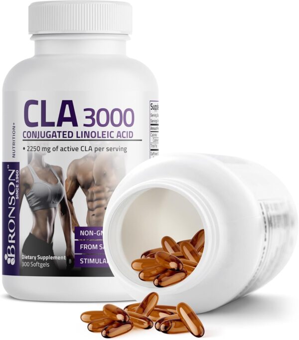 Bronson CLA 3000 Extra High Potency Supports Healthy Weight Management Lean Muscle - Image 3