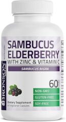 Bronson Sambucus Elderberry with Zinc & Vitamin C Triple Immune Support Complex Immune & Antioxidant Protection