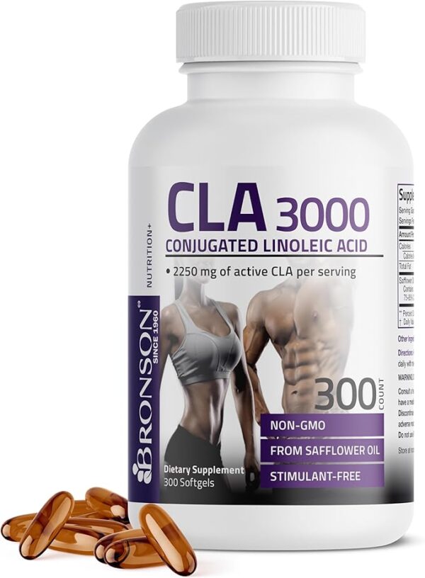 Bronson CLA 3000 Extra High Potency Supports Healthy Weight Management Lean Muscle
