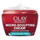 Olay Face Moisturizer, Regenerist Micro-Sculpting Cream for Women, Fragrance-Free - Hydrating, Anti-Aging, Anti-Wrinkle, Firming Skin Care