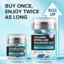 SimplyVital Collagen, Retinol & Hyaluronic Acid Cream - Anti-Aging Face Moisturizer for Face