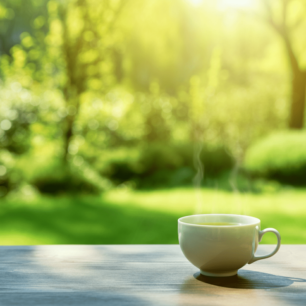 A fitness-inspired image integrating green tea into a healthy lifestyle